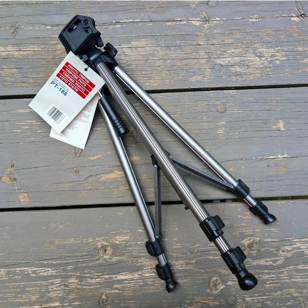Vanguard PT-188 Aluminum Camera Tripod NWT Adjustable Pan Tilt Quick Release